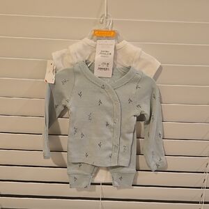 Kids Blue and White Shirt Set